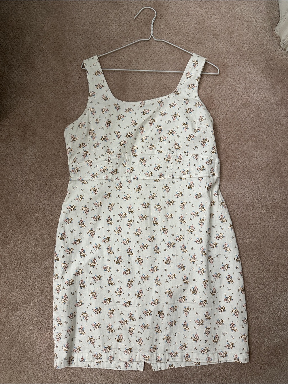 No Boundaries Mini Dress with Brown, Pink, and Blue Floral Print